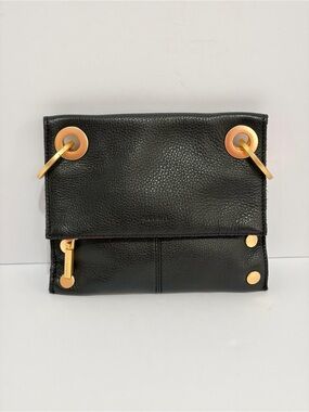 Hammitt Montana Small Reversible Crossbody Bag in Black/Brushed Gold Hardware